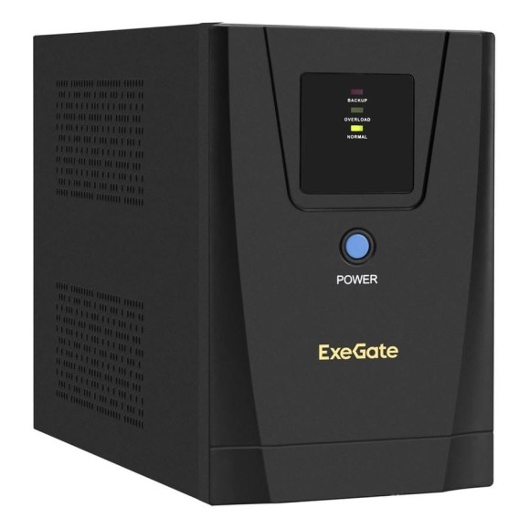 Источник бесперебойного питания ExeGate SpecialPro UNB-1500.LED.AVR.2C13,USB,съемн.кабель, металлический корпус, Black 292798