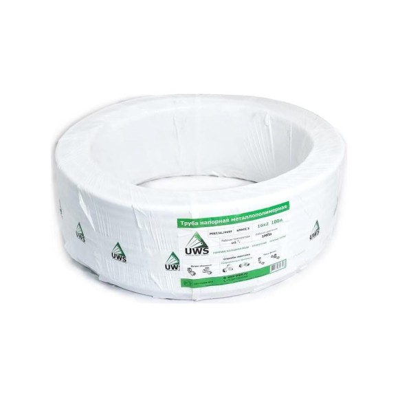 Труба металлопластиковая UWS PRO PERT-AL-PERT Б. 16x2 200 м.п. 212094 Труба металлопластиковая UWS PRO PERT-AL-PERT Б. 16x2 200 м.п. 212094