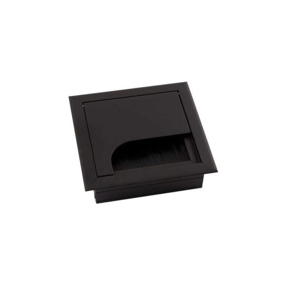 Пропуск для кабеля GTV Merida 80x80, черный LB-K80x80-20