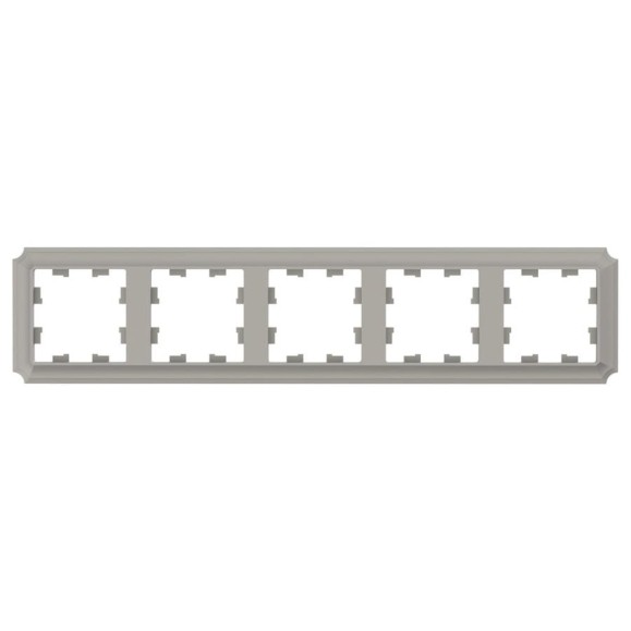 5-постовая рамка Systeme Electric Atlasdesign antique, универсальная, шампань ATN100505