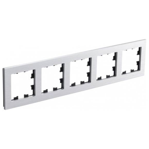 5-ая рамка Systeme Electric Atlasdesign nature металл серебро ATN312105 5-ая рамка Systeme Electric Atlasdesign nature металл серебро ATN312105