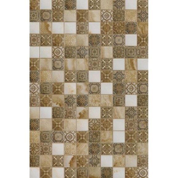 Настенная плитка Шахтинская плитка Алжир бежевый низ 04, 20x30 см, 1.44 кв.м, 24 шт. СК000018338