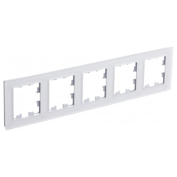 5-ая рамка Systeme Electric Atlasdesign nature матовое стекло белый ATN330105 5-ая рамка Systeme Electric Atlasdesign nature матовое стекло белый ATN330105
