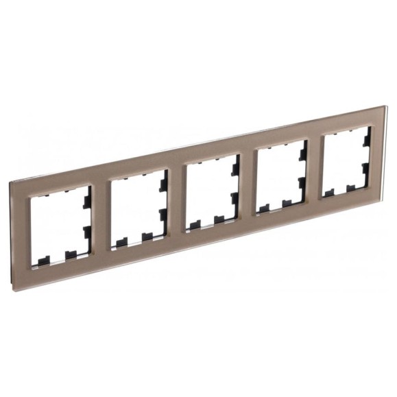 5-ая рамка Systeme Electric Atlasdesign nature стекло шампань ATN320505 5-ая рамка Systeme Electric Atlasdesign nature стекло шампань ATN320505