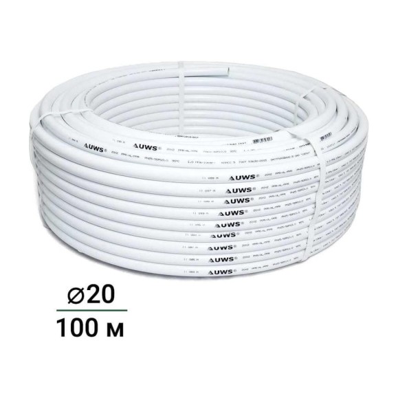 Многослойная труба UWS S-STANDART PPR-AL-PPR 20х2, 100 м P-20-100 210109