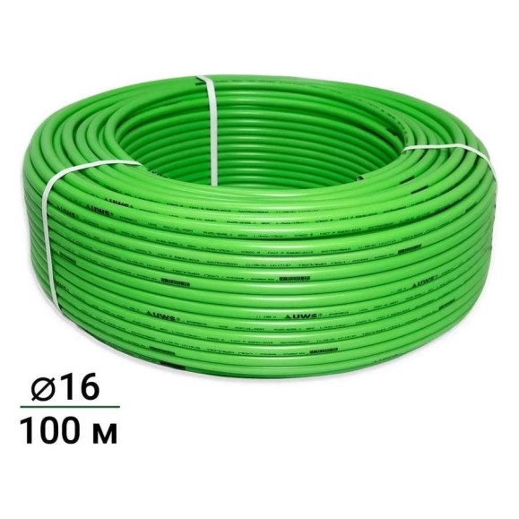 Труба для теплого пола UWS многослойная GREEN PERT-AL-PERT З. 162 100 м G-16-100 211436
