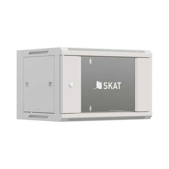 Телекоммуникационный настенный шкаф SKAT TB-12W660GF-G 12U, 600x600x635 мм, дверь стеклянная 4422