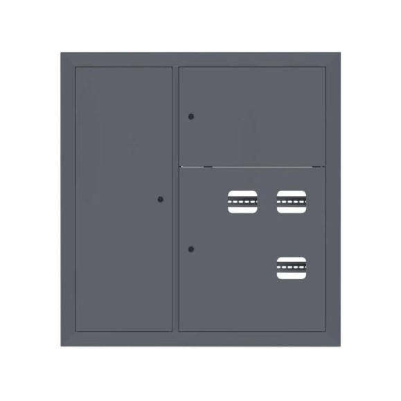 Этажный щит EKF 3 кв, слаботочка слева RAL7024, 1000x950x150, PROxima mb29-v-3z-ral7024