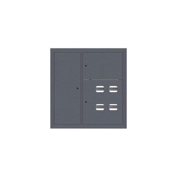 Этажный щит EKF 4 кв, слаботочка слева RAL7024, 1000x950x150, PROxima mb29-v-4z-ral7024