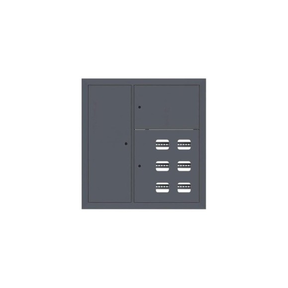Этажный щит EKF 6 кв, слаботочка слева RAL7016, 1000x950x150, PROxima mb29-v-6z-ral7016