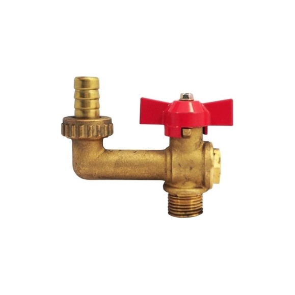 Кран Tiemme 3/4" шаровой садовый угловой 2950028/2970G2805 Кран Tiemme 3/4" шаровой садовый угловой 2950028/2970G2805