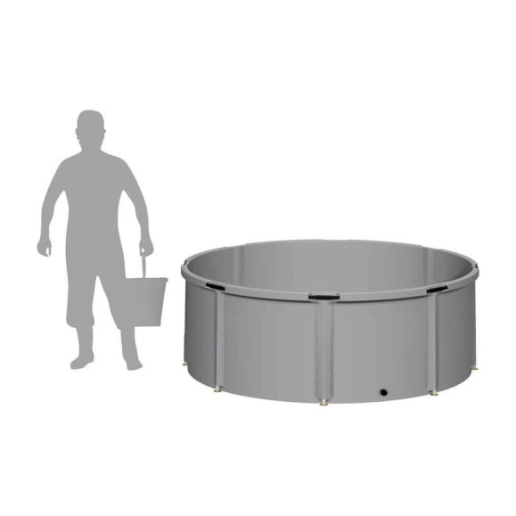Емкость EKUD 2000 л, h=70см, металлические стойки, 2000L70 EKUD2000L70 Емкость EKUD 2000 л, h=70см, металлические стойки, 2000L70 EKUD2000L70