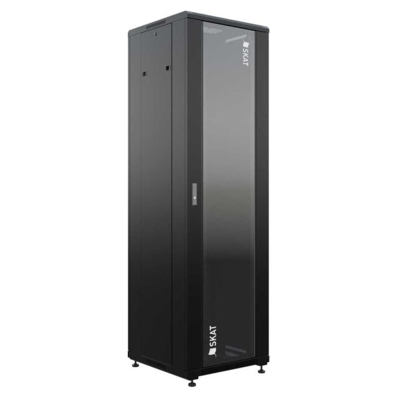 Серверный универсальный напольный шкаф SKAT TB-32R660GF-B 32U, 600x600 мм, дверь стеклянная 4404