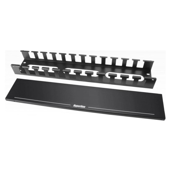 Металлический кабельный организатор Hyperline CM-2U-MLF-COV с крышкой, 19", 2U 483112