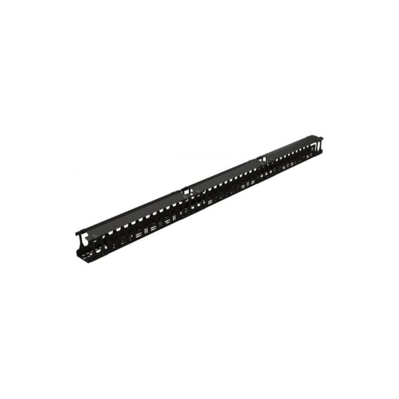 Вертикальный кабельный организатор для шкафов TSR Hyperline CMF-R42U-F106-СS-RAL9005 с крышкой, для профиля тип F 483756