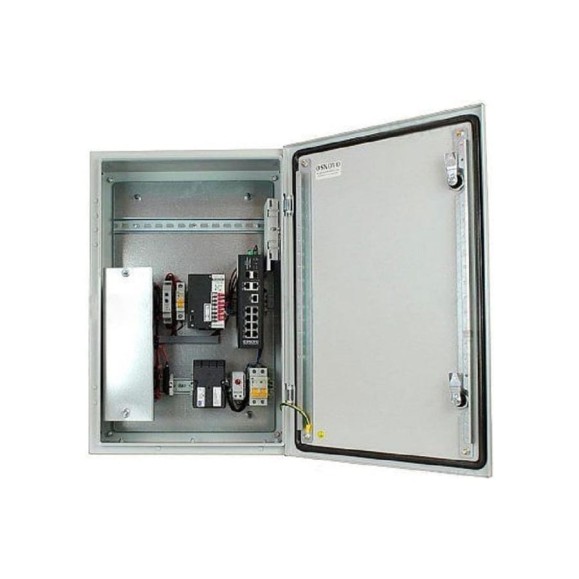 Уличный управляемый (L2+) коммутатор OSNOVO OSP-46TB1(SW-80822/ILR) на 10 портов с термостабилизацией на базе уличной станции OSP-46TB1 sct1372