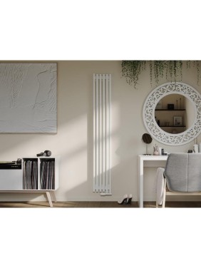 Вертикальный стальной радиатор GUARDO Torre 3D 1800х582 мм, 12 секций, S=23м², нижнее левое подключение 3D-1800-12 NK-VER-L R9016(M) Вертикальный стальной радиатор GUARDO Torre 3D 1800х582 мм, 12 секций, S=23м², нижнее левое подключение 3D-1800-12 NK-VER-L R9016(M)