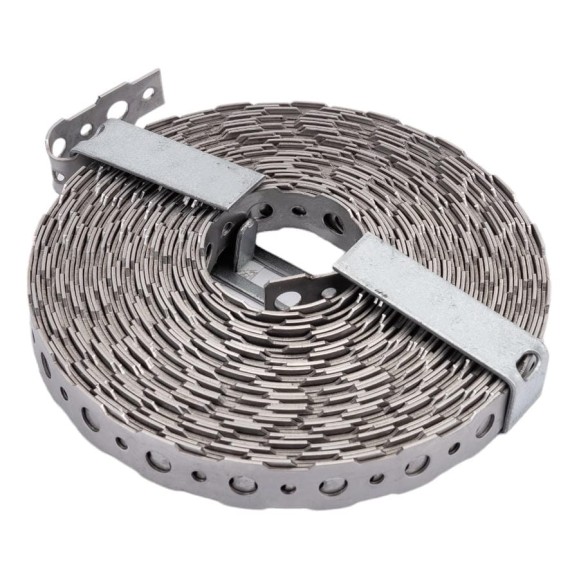 Перфорированная лента VORMANN 16x0,9 мм, 10 м, нержавеющая сталь 011403016 Перфорированная лента VORMANN 16x0,9 мм, 10 м, нержавеющая сталь 011403016