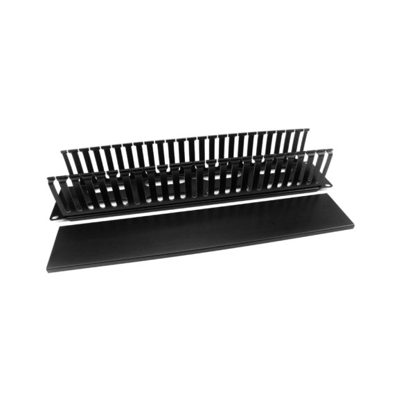 Кабельный организатор Hyperline CM-2U-PL-COV пластиковый с крышкой, 19", 2U 16487