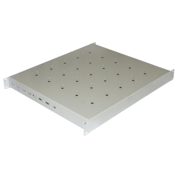Полка Hyperline TSD3M-1U-405/700-RAL7035 с 19'' креплением, раздвижная, 1U 449619