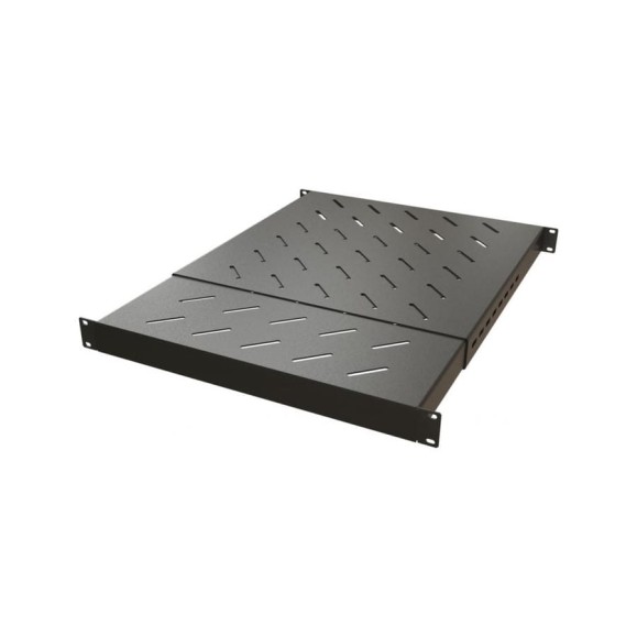 Полка Hyperline TSD3H-1U-405/700-RAL9005 с 19'' креплением, раздвижная, 1U 443448
