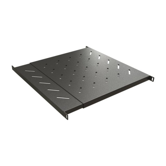 Полка Hyperline TSD3L-0.5U-405/700-RAL9005 с 19'' креплением, раздвижная, 0.5U 443446