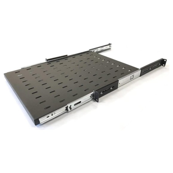 Выдвижная полка Hyperline TSS3-600-RAL9004 с 19'' креплением, глубина 600 мм 445961