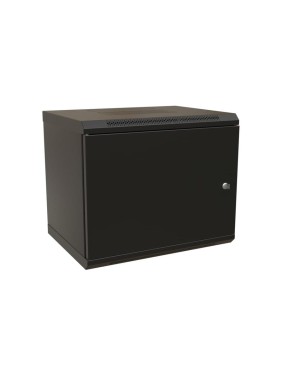 Настенный 19-дюймовый разобранный шкаф WRline WR-TW-1266-SR-RAL9004 (19"), 12U, 650x600x600мм, цельнометаллическая дверь с замком, цвет черный (RAL 9004) 520248