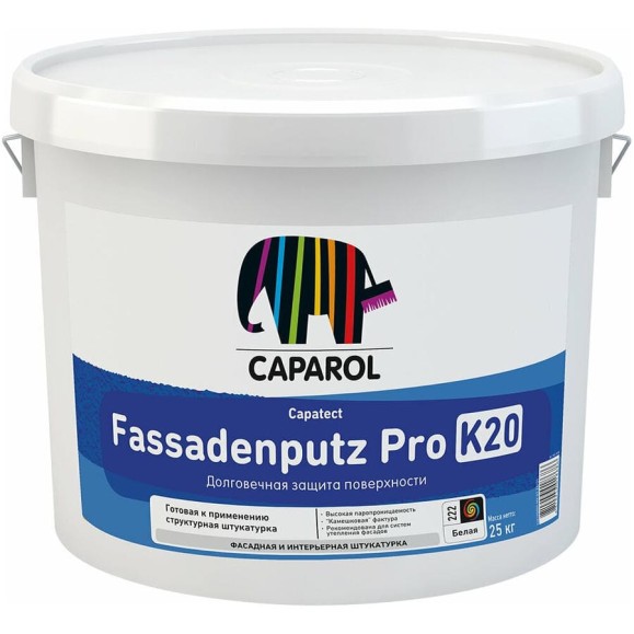 Декоративная штукатурка Caparol Capatect Fassadenputz Pro K20 на полимерной основе, Base 1, 25 кг 948105005 948105008 Декоративная штукатурка Caparol Capatect Fassadenputz Pro K20 на полимерной основе, Base 1, 25 кг 948105005 948105008