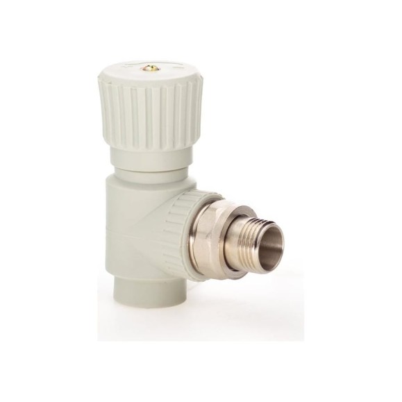 Радиаторный вентиль LAMMIN ppr угловой, 20x1/2" 100/10 серый Lm31078020015G Радиаторный вентиль LAMMIN ppr угловой, 20x1/2" 100/10 серый Lm31078020015G