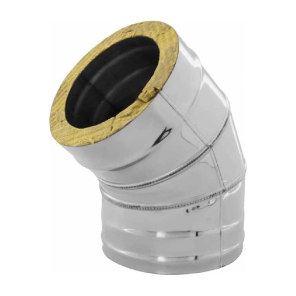 Сэндвич-колено FERRUM 135 градусов, 430, 0.5 мм, оцинкованная сталь, ф150x210 f4123