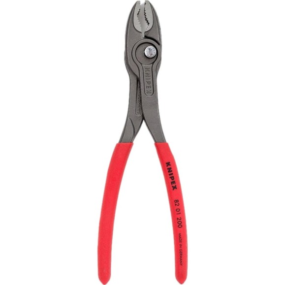 Захватные клещи Knipex TwinGrip, 4 - 22 мм, чернённые, длина 200 мм, обливные рукоятки, KN-8201200