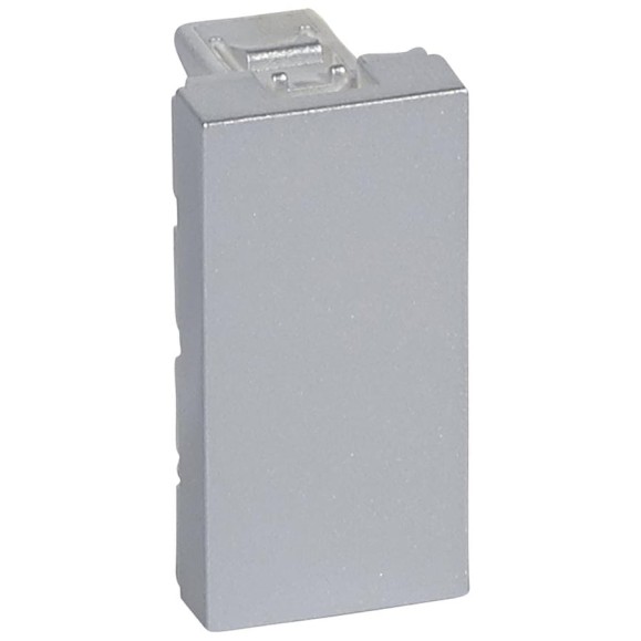 Заглушка Legrand Mosaic 1М, цвет алюминий 079270 Заглушка Legrand Mosaic 1М, цвет алюминий 079270