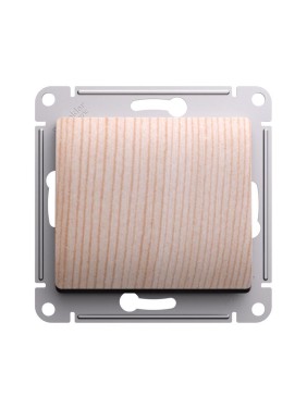 1-клавишный переключатель Systeme Electric Glossa сосна сх.6, 10ах, механизм GSL001561