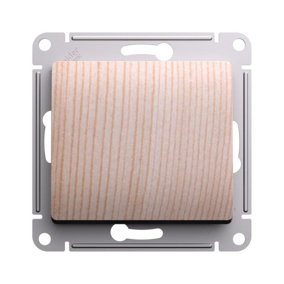 1-клавишный переключатель Systeme Electric Glossa сосна сх.6, 10ах, механизм GSL001561