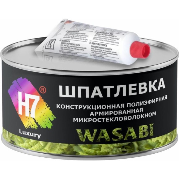 Конструкционная полиэфирная армированная микростекловолокном шпатлевка H7 Wasabi 0.5 л (0.9 кг) 773892