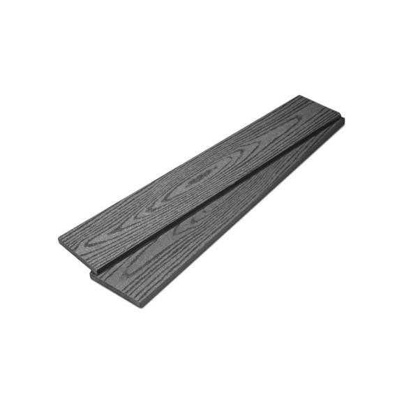 Торцевая планка ТЕХНОДЕК 93x11.5x4000 мм, цвет Графит TETPGR93114000T2
