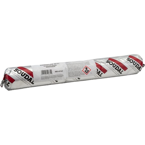 Герметик Soudal Соудафлекс 40 ФС коричневый, 600 мл, RAL 8017 123146