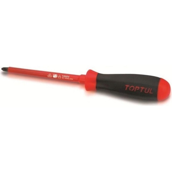 Диэлектрическая отвертка TOPTUL PH2х100 мм FBEB0210