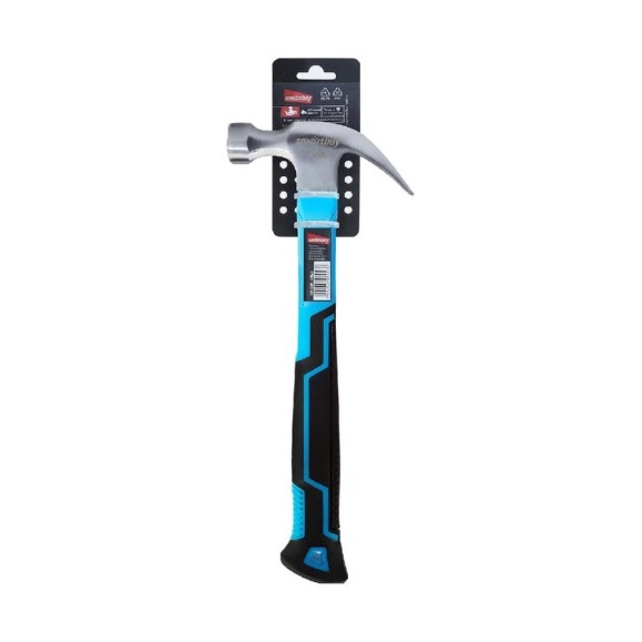 Столярный молоток с гвоздодером с плексигласовой рукояткой Smartbuy 450 г, tools SBT-GHN-500p2 Столярный молоток с гвоздодером с плексигласовой рукояткой Smartbuy 450 г, tools SBT-GHN-500p2