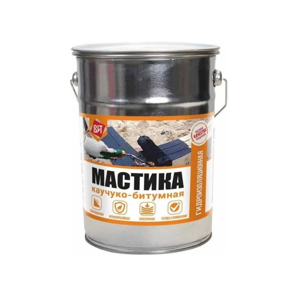 Каучуко-битумная мастика Царицынские краски 15 кг 58102 Каучуко-битумная мастика Царицынские краски 15 кг 58102