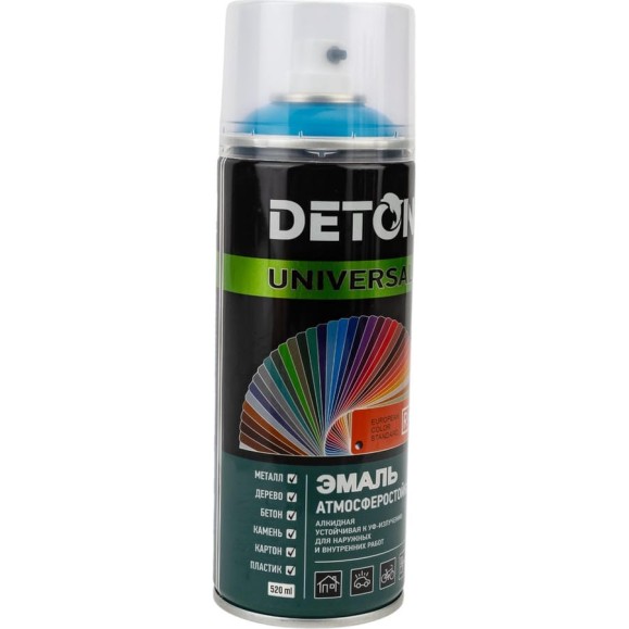 Аэрозольная эмаль Deton универсальная Небесно-синяя RAL 5015 UNIVERSAL 520 мл 126908 DTN-A70649 Аэрозольная эмаль Deton универсальная Небесно-синяя RAL 5015 UNIVERSAL 520 мл 126908 DTN-A70649