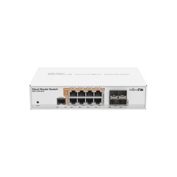 Коммутатор Mikrotik 8x10/100/1000 ethernet, 4 x sfp ports CRS112-8P-4S-IN Коммутатор Mikrotik 8x10/100/1000 ethernet, 4 x sfp ports CRS112-8P-4S-IN