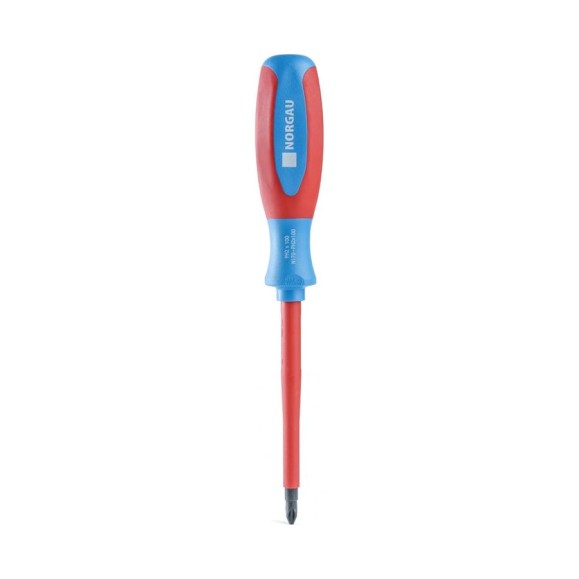Диэлектрическая крестовая отвертка NORGAU PH2x100 мм, тип N170-PH2x100 067073020 Диэлектрическая крестовая отвертка NORGAU PH2x100 мм, тип N170-PH2x100 067073020
