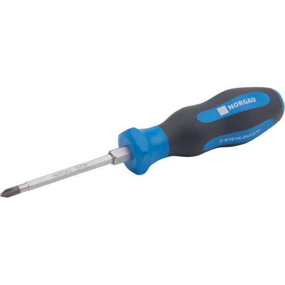 Крестовая отвертка с ударным наконечником NORGAU N161K-PH1x75 062105210