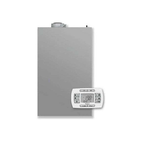 Газовый настенный конденсационный котел Baxi LUNA IN PLUS 1.24, мощность 3.4-27.4 кВт, одноконтурный, закрытая камера сгорания A7810446