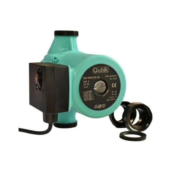 Циркуляционный насос Qubik WRS 25/8 -180мм + гайки 04374 Циркуляционный насос Qubik WRS 25/8 -180мм + гайки 04374