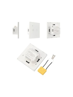 Умный двухкнопочный Wi-Fi выключатель SECURIC белый SEC-HV-802W2