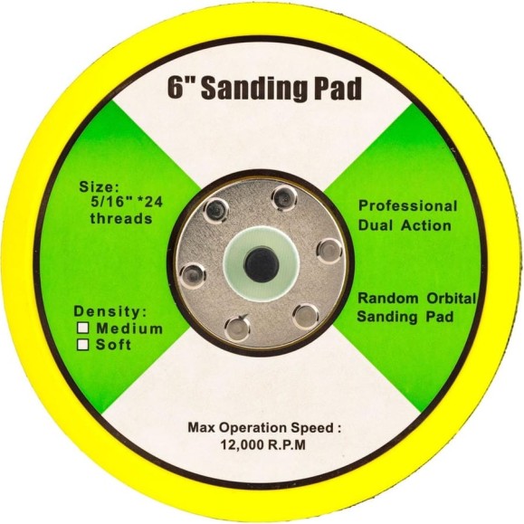 Шлифовальная подошва с липучкой sanding pad 6 дюймов 150 мм Elsilber EL-ASP0006 Шлифовальная подошва с липучкой sanding pad 6 дюймов 150 мм Elsilber EL-ASP0006