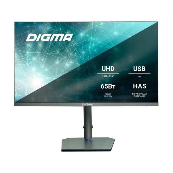 Монитор DIGMA 27" DM-MONB2709 IPS 4K т.сер 5ms, HDMI, DP, USB, HAS Piv, 60Hz, 350cd In 1807913 Монитор DIGMA 27" DM-MONB2709 IPS 4K т.сер 5ms, HDMI, DP, USB, HAS Piv, 60Hz, 350cd In 1807913
